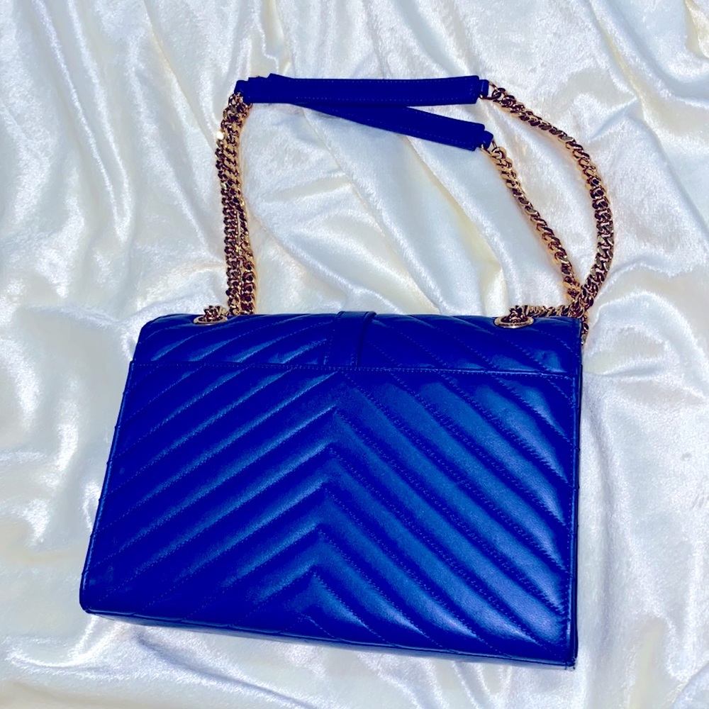 YSL classic monogram envelope bag Matelasse chevron leather bag - Picture 8 of 12